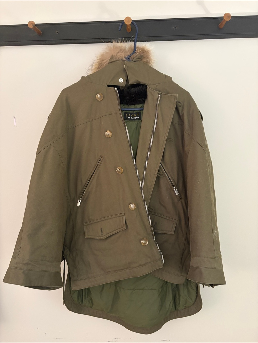 The Kooples Olive Parka